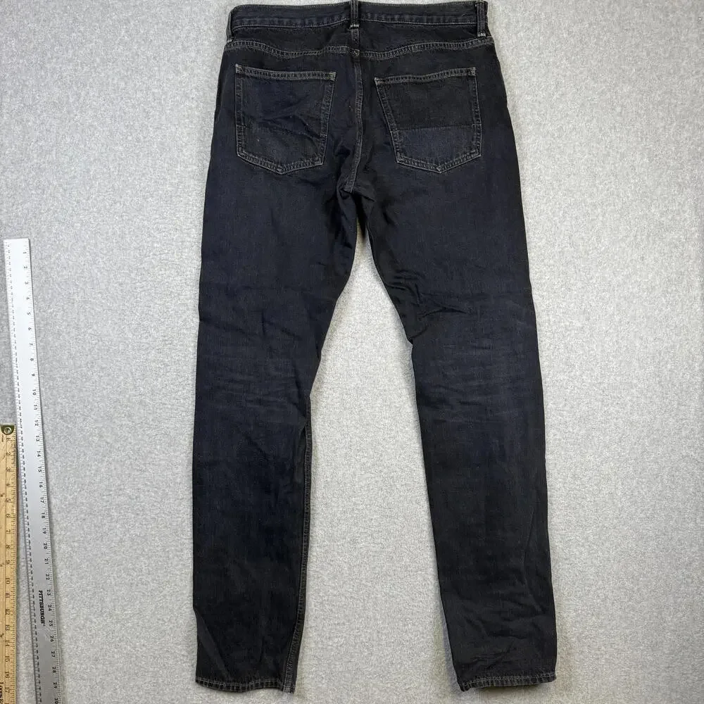 Vince Men's Size 32 Black Skinny Jeans Ankle Length 35